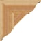 Ekena Millwork Traditional Traditional Rough Sawn Bracket w/ Offset Brace, Western Red Cedar, 8"W x 18"D x 18"H BKT0806X18X18TRA01RWR - alternate 4